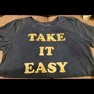 Lucky Brand “Take it Easy” Glitter Tee